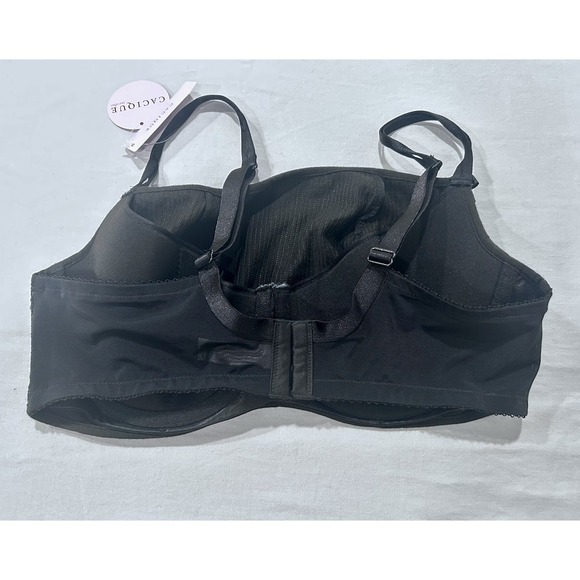 Cacique Sequin Cami Bra Sz 40D Black NWT Sexy Valentines - Picture 2 of 5